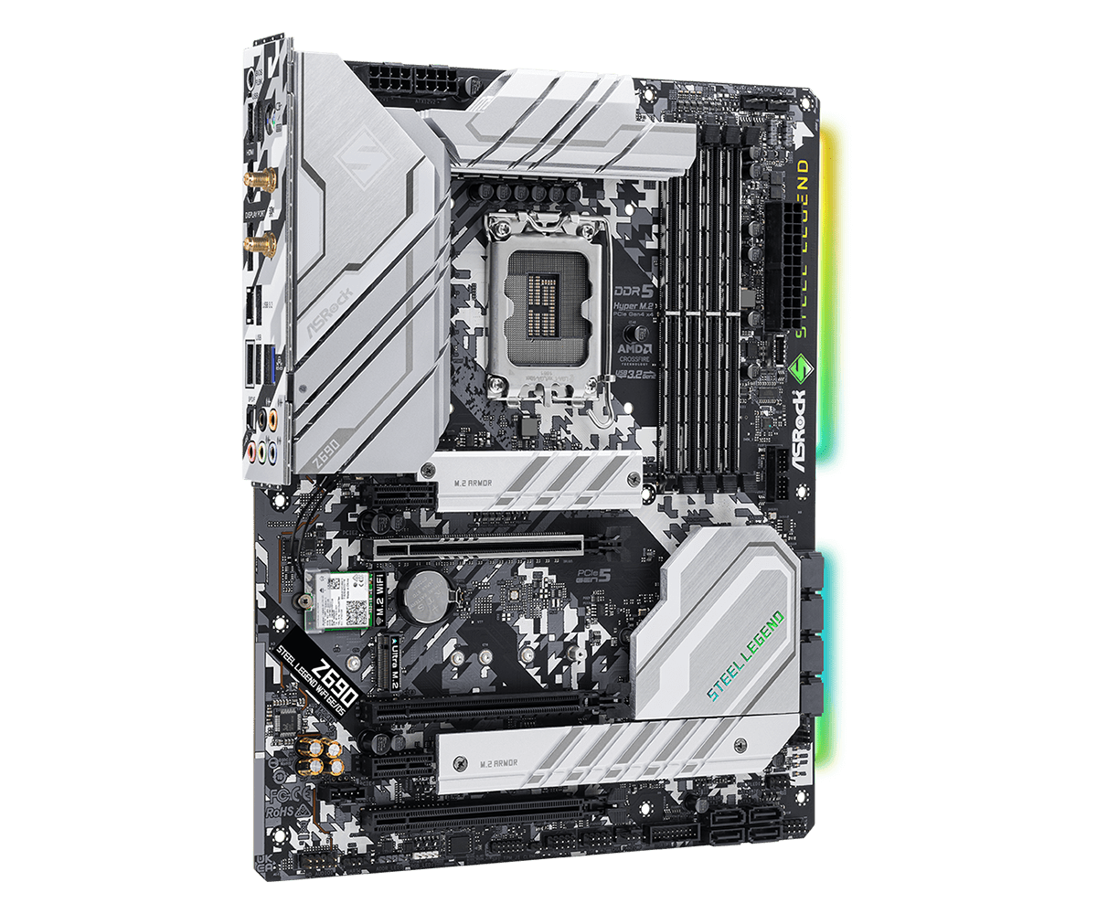 لوحة أم ASROCK Z690 Steel Lege - مراجعة X870E Atx Motherboard وسعره